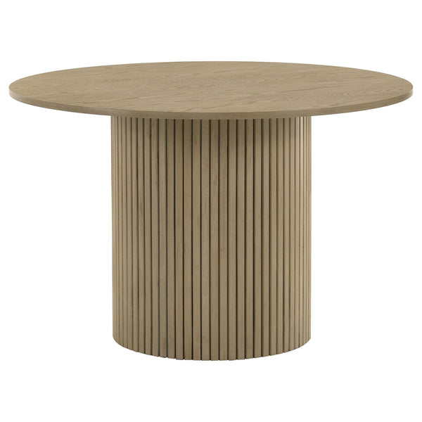Hamlyn Natural Oak 43-inch Round Wood Dining Room Table