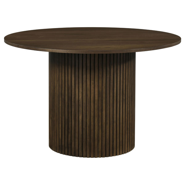 Hamlyn Walnut 43-inch Round Wood Dining Room Table