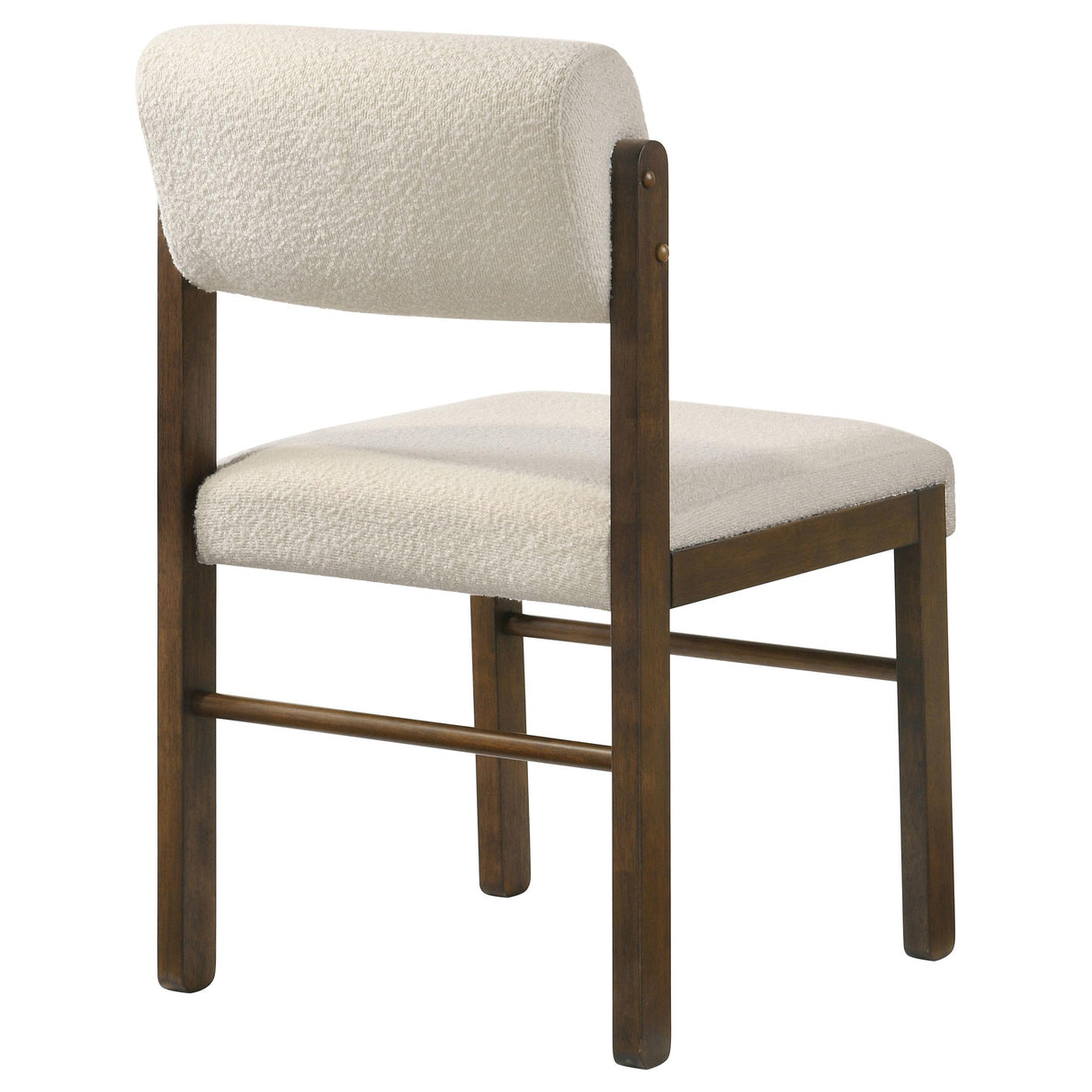 Kehoe Walnut/Cream Upholstered Dining Side Chair, Set of 2 from Coaster - Luna Furniture