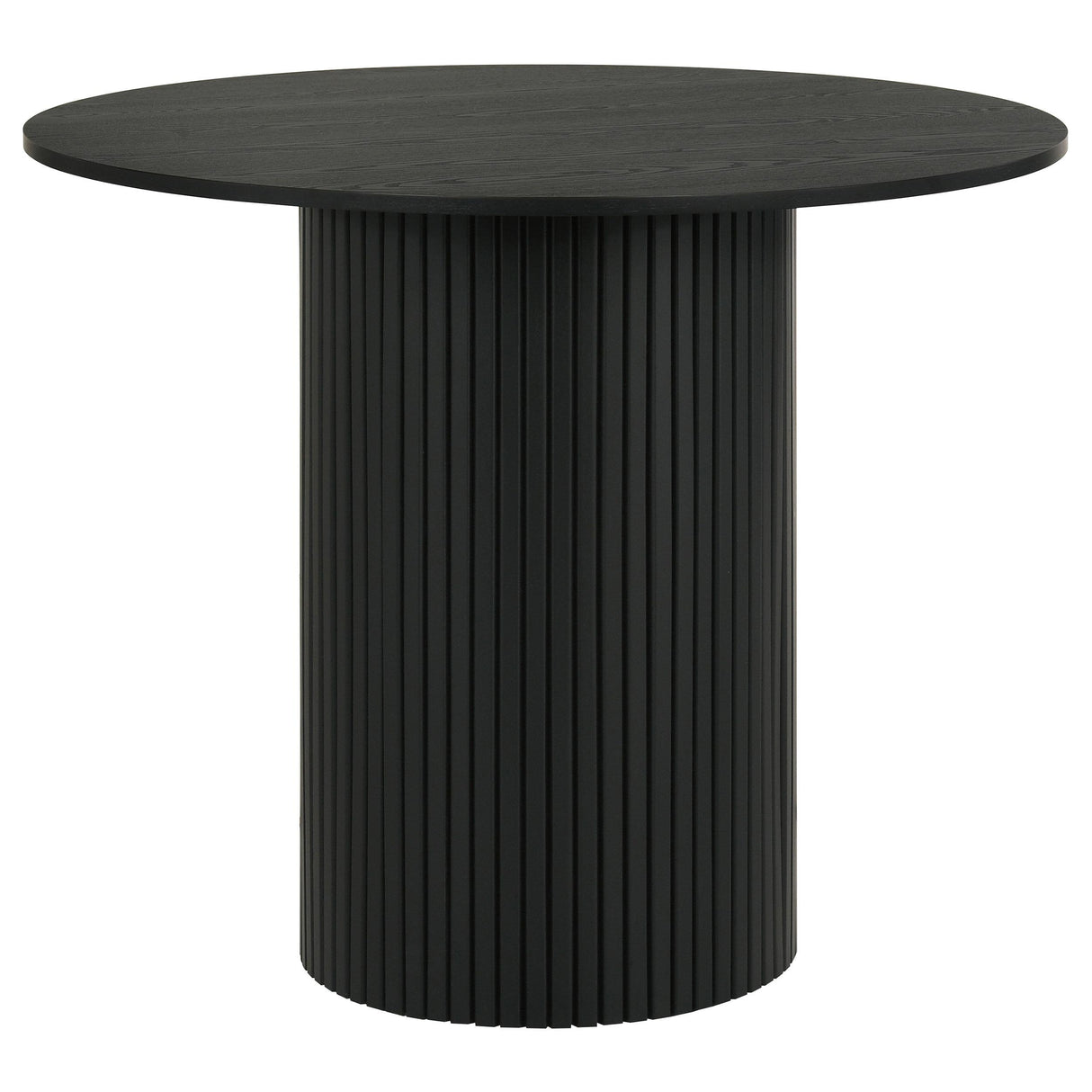 Hamlyn Black 43-inch Round Wood Counter Height Dining Table from Coaster - Luna Furniture