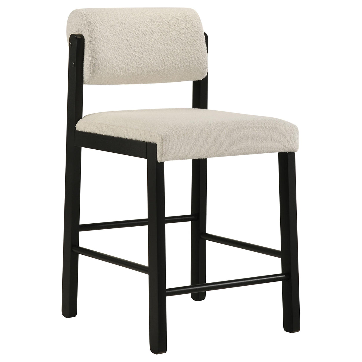 Kehoe Black / Cream Upholstered Counter Height Chair, Set of 2 from Coaster - Luna Furniture