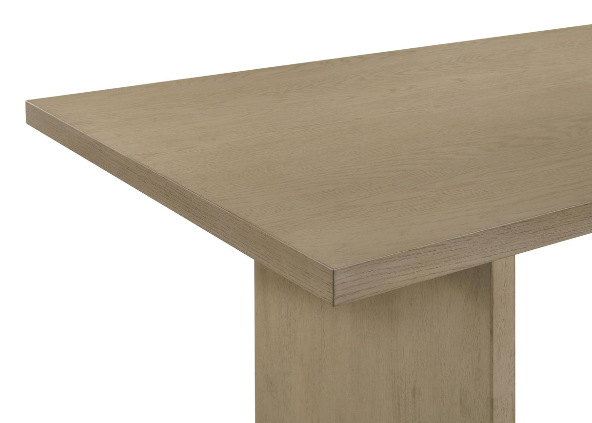 Decker Grey and Natural Oak 7-piece 82-inch Rectangular Dining Set from Coaster - Luna Furniture