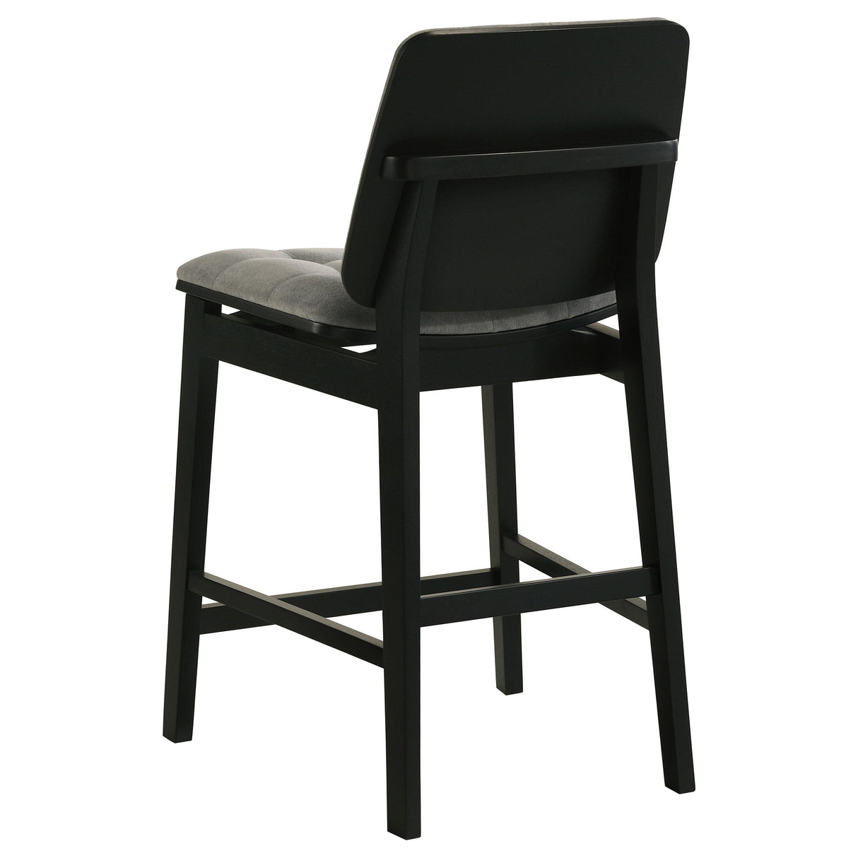 Redbridge Black / Gray Velvet Upholstered Counter Chair, Set of 2 from Coaster - Luna Furniture