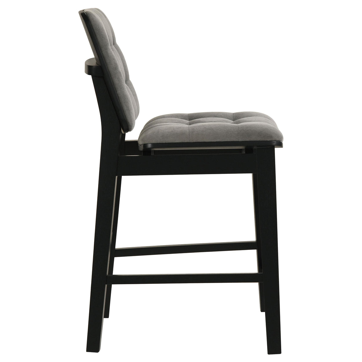 Redbridge Black / Gray Velvet Upholstered Counter Chair, Set of 2 from Coaster - Luna Furniture