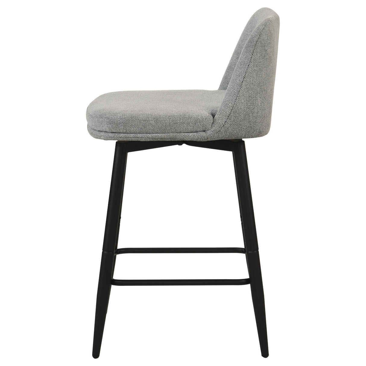 Mellor Gray Fabric Upholstered Swivel Counter Chair, Set of 2 from Coaster - Luna Furniture