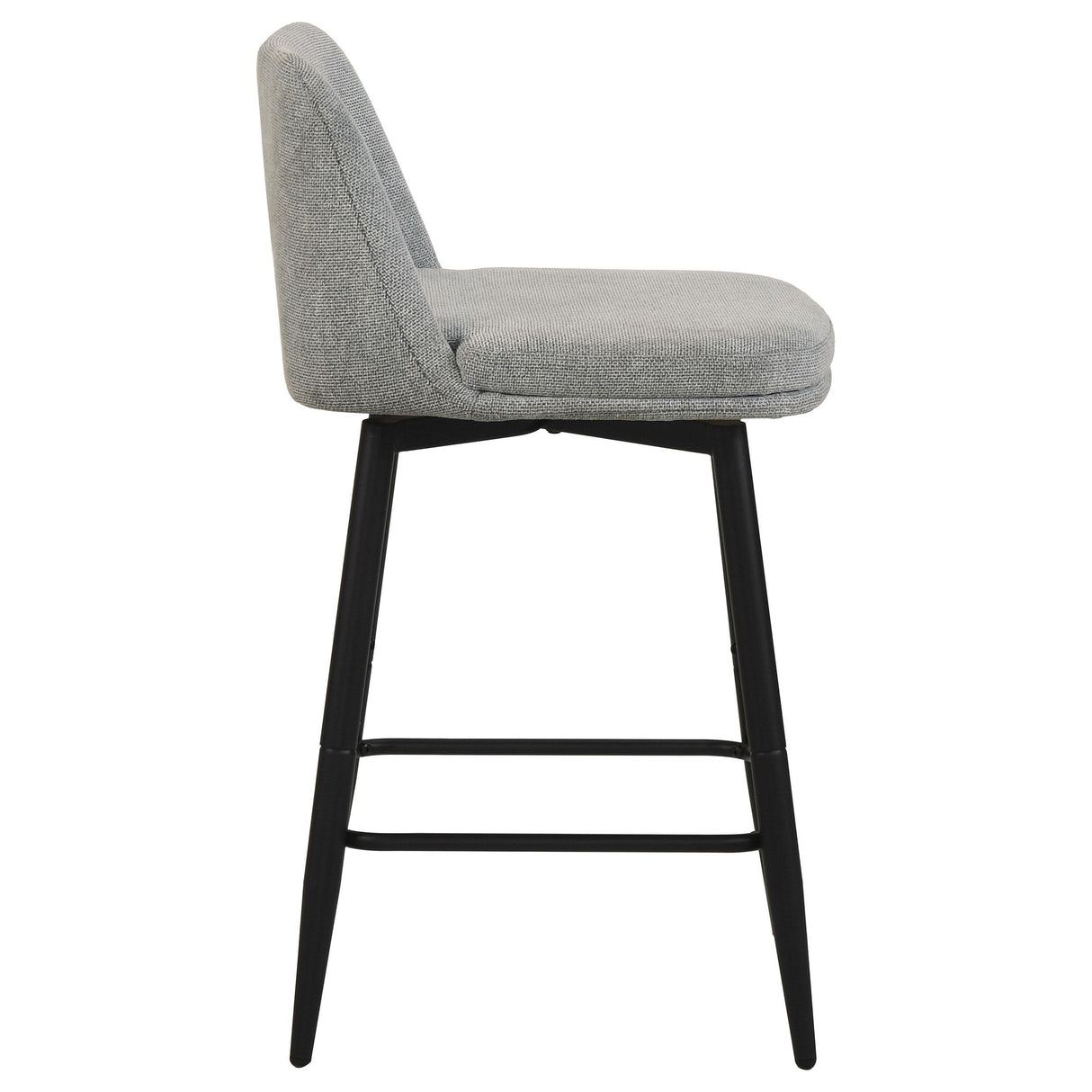Mellor Gray Fabric Upholstered Swivel Counter Chair, Set of 2 from Coaster - Luna Furniture