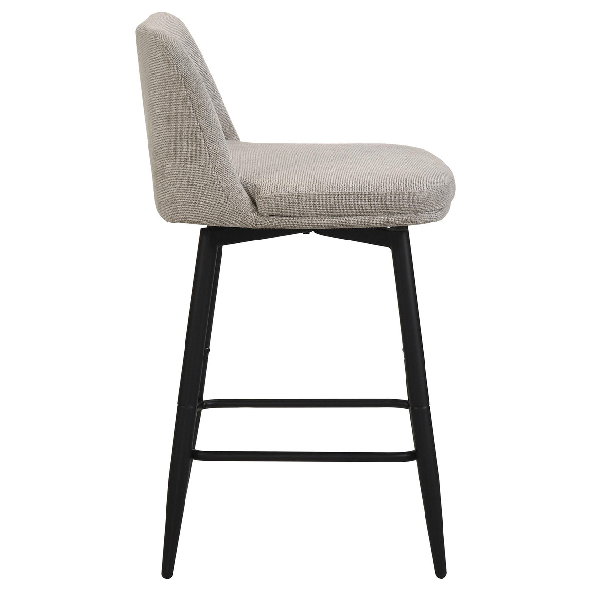 Mellor Slate Brown Fabric Upholstered Swivel Counter Chair, Set of 2 from Coaster - Luna Furniture