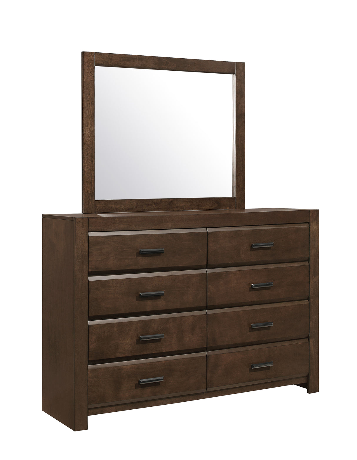 Erwan Espresso 5-Piece Bedroom Set (Queen Bed, Nightstand, Dresser, Mirror, Chest) from Homelegance - Luna Furniture