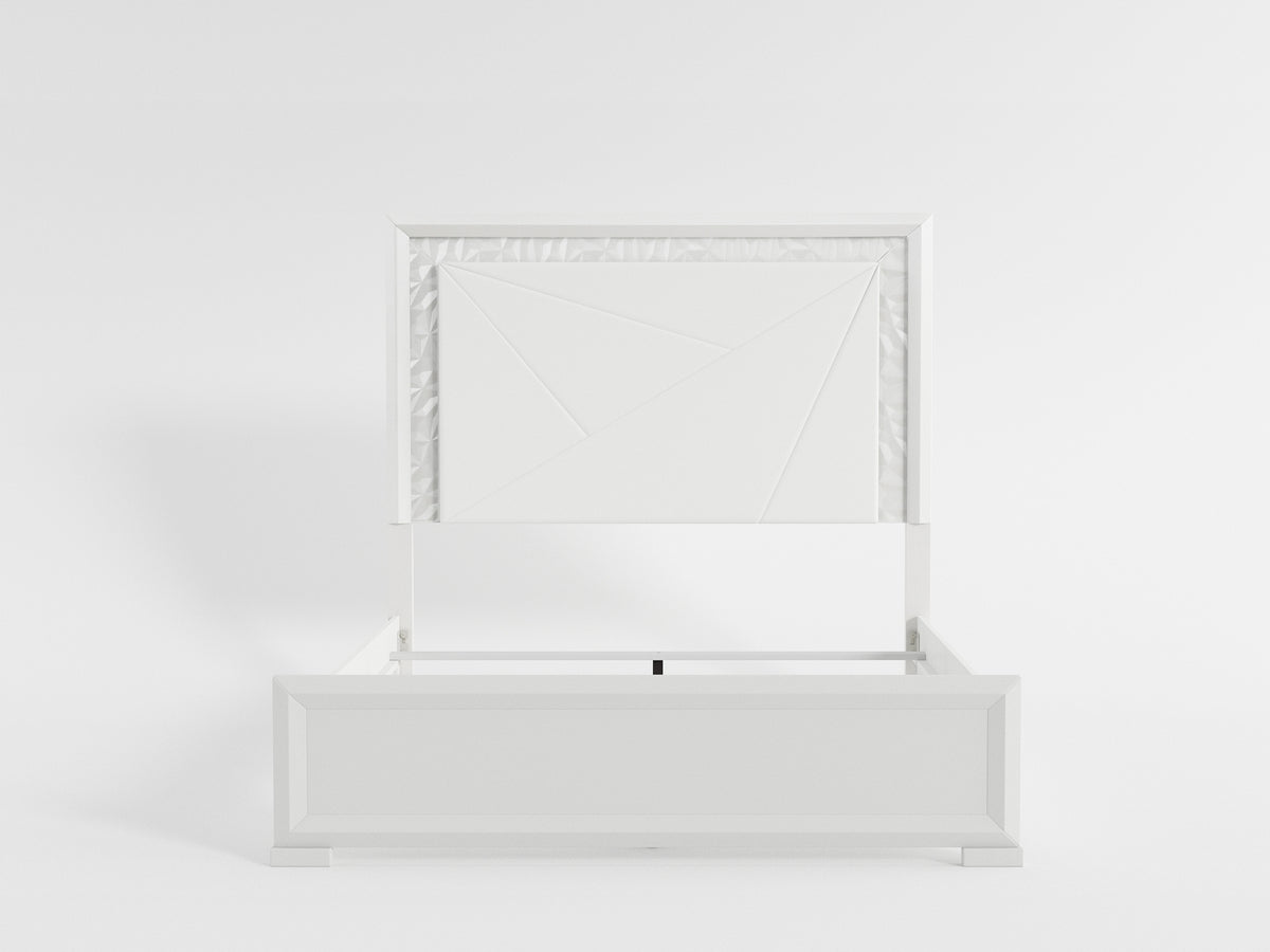 Luna Pearl White 4-Piece Queen Bedroom Set from Homelegance - Luna Furniture