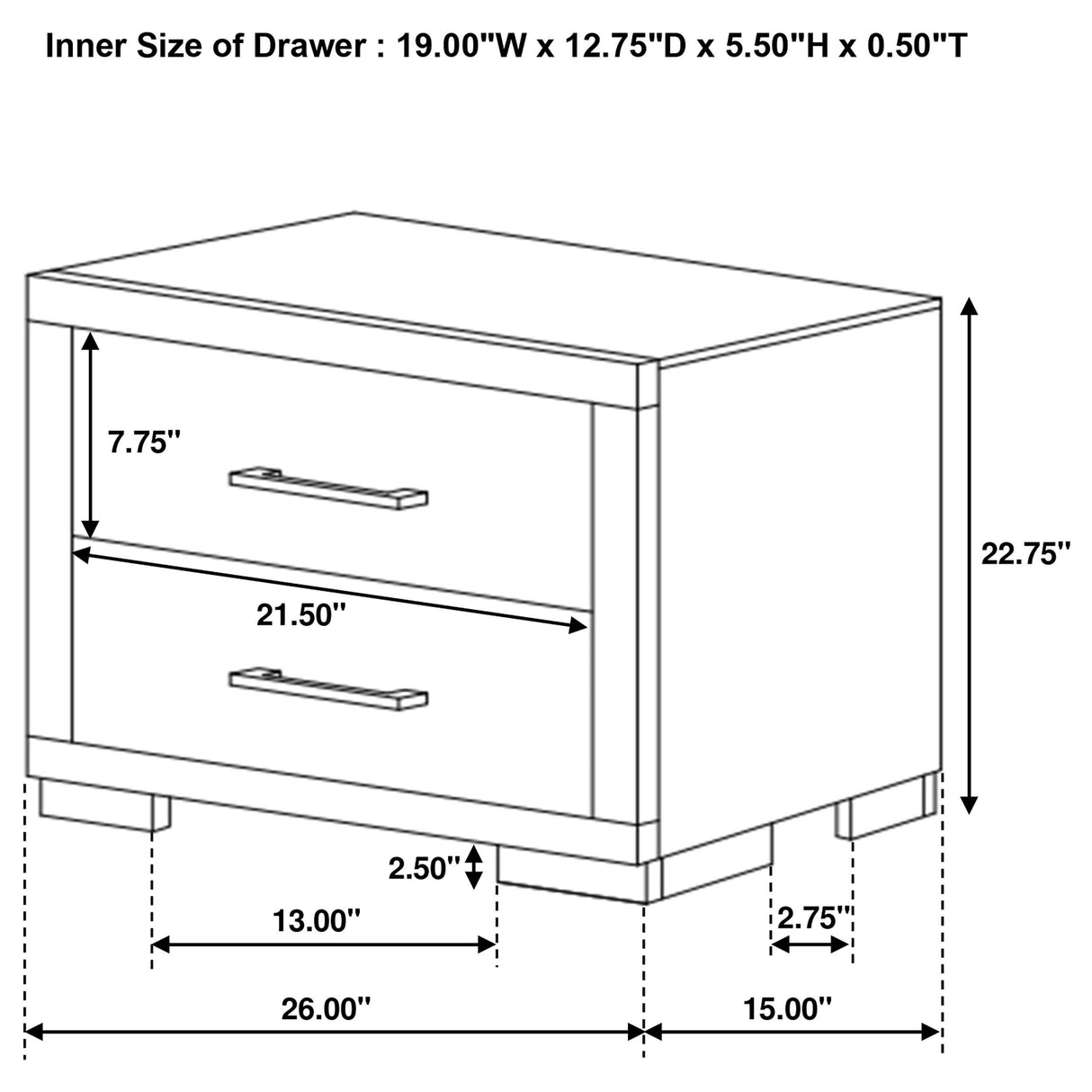 Jessica Cappuccino 5-Piece Queen Bedroom Set with Nightstand Panels from Coaster - Luna Furniture