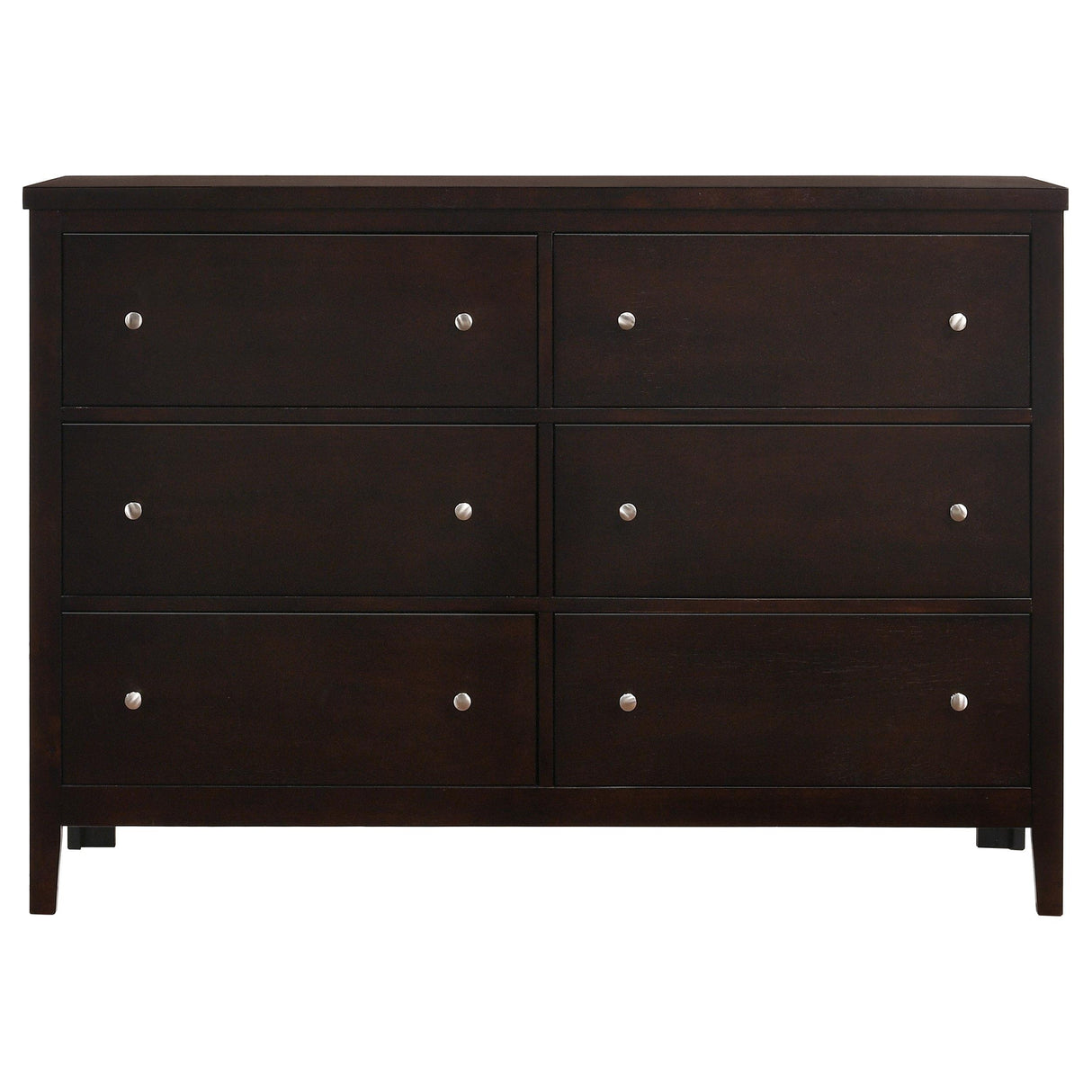 Carlton Cappuccino and Black 5-Piece Full Upholstered Bedroom Set from Coaster - Luna Furniture