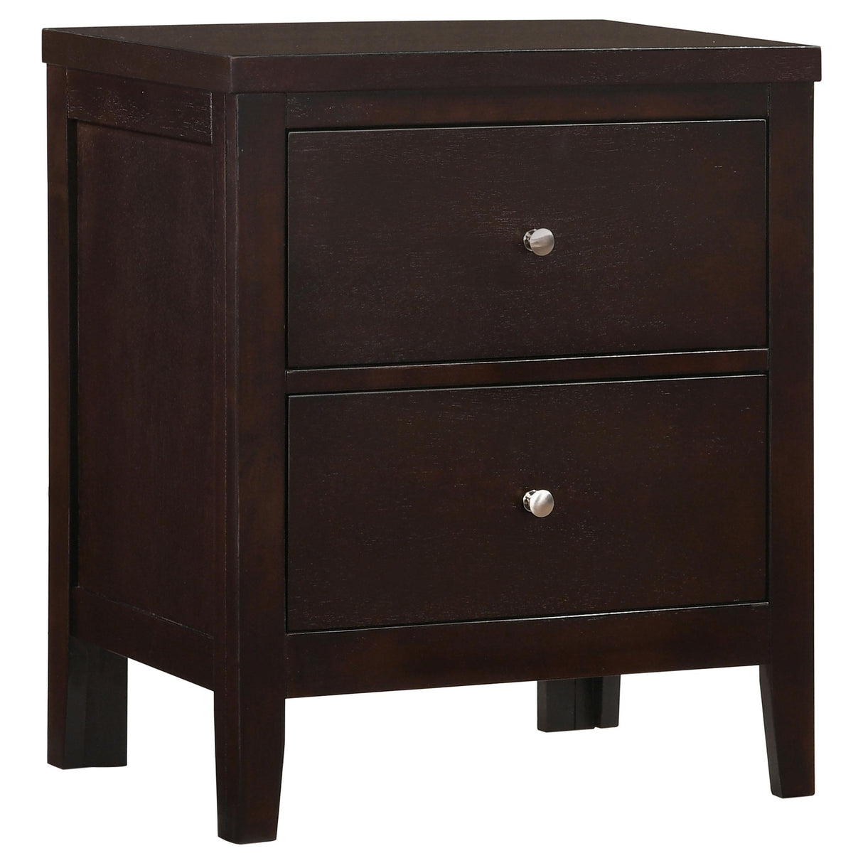 Carlton Cappuccino and Black 4-Piece Twin Upholstered Bedroom Set from Coaster - Luna Furniture