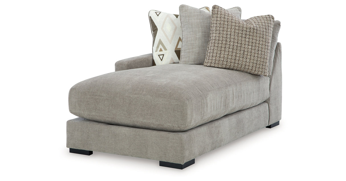 Aslan Court Pebble Left-Arm Facing Corner Chaise from Ashley - Luna Furniture