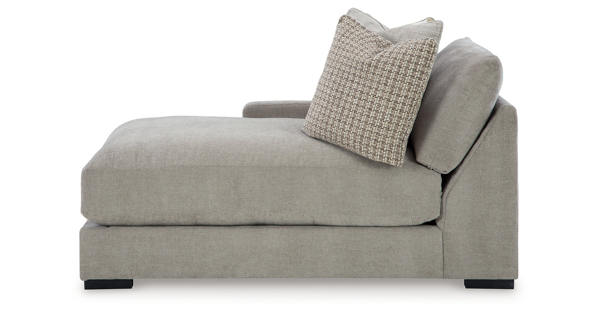 Aslan Court Pebble Left-Arm Facing Corner Chaise from Ashley - Luna Furniture