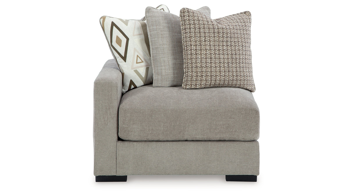 Aslan Court Pebble Left-Arm Facing Corner Chair from Ashley - Luna Furniture