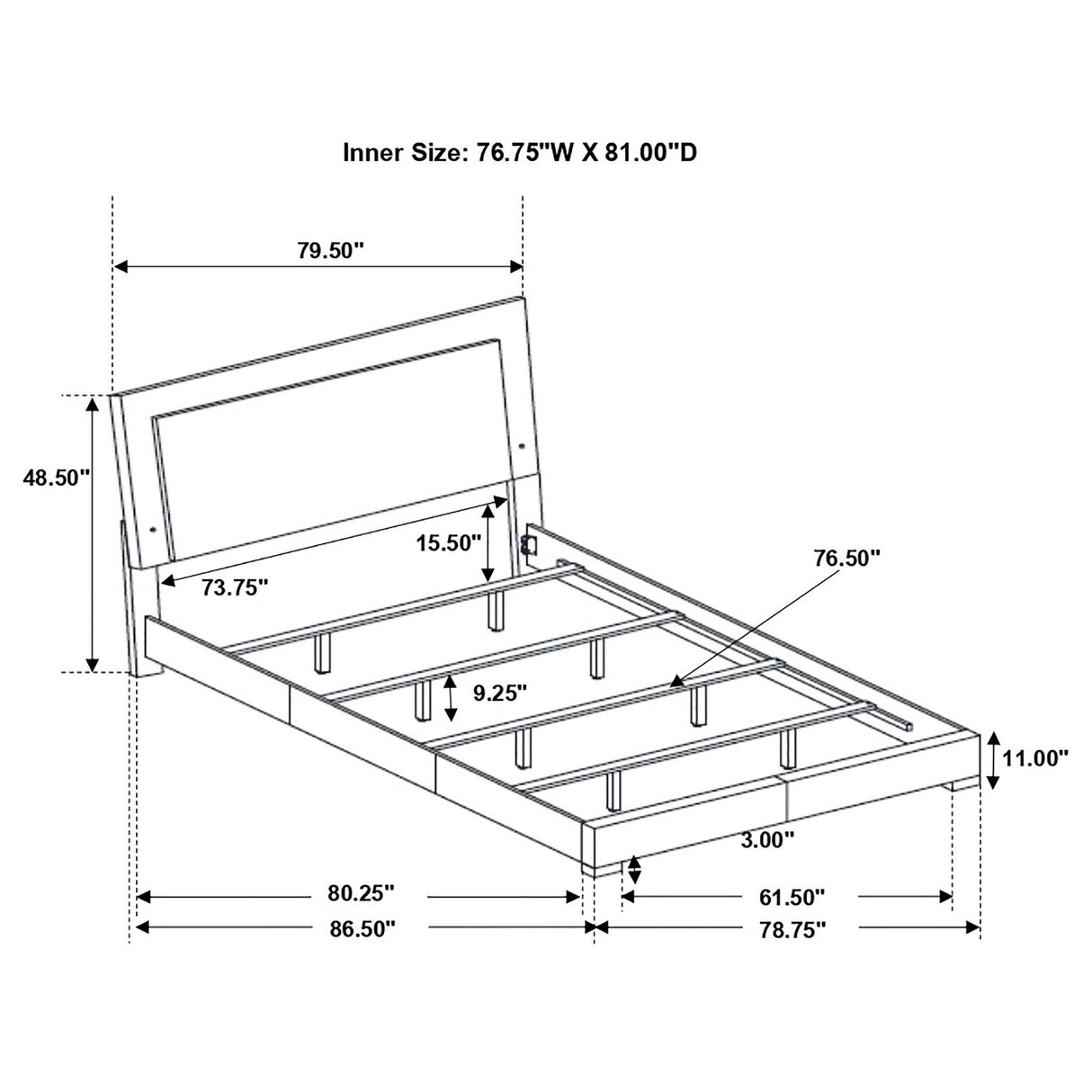 Felicity Glossy White 4-Piece Eastern King Bedroom Set with LED Light Headboard from Coaster - Luna Furniture
