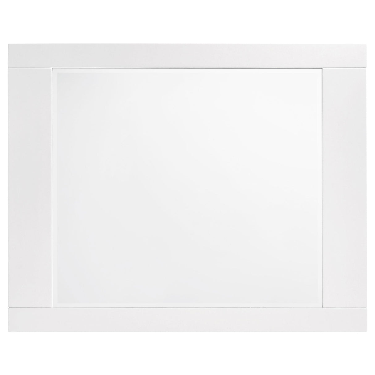 Felicity Glossy White Rectangle Dresser Mirror (Mirror Only) from Coaster - Luna Furniture