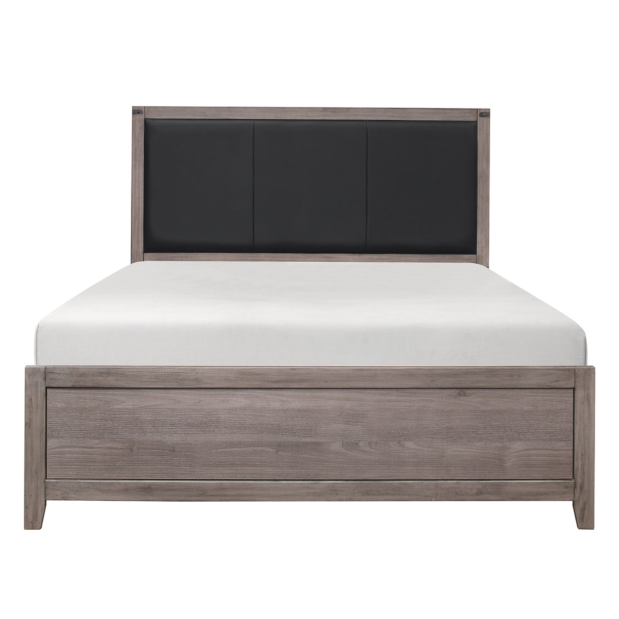 Woodrow Brownish Gray Upholstered Full Bed from Homelegance - Luna Furniture