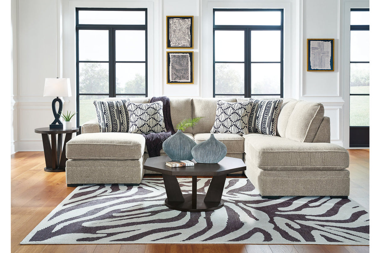 Calnita Sisal 2-Piece Sectional with Chaise from Ashley Furniture - Luna Furniture