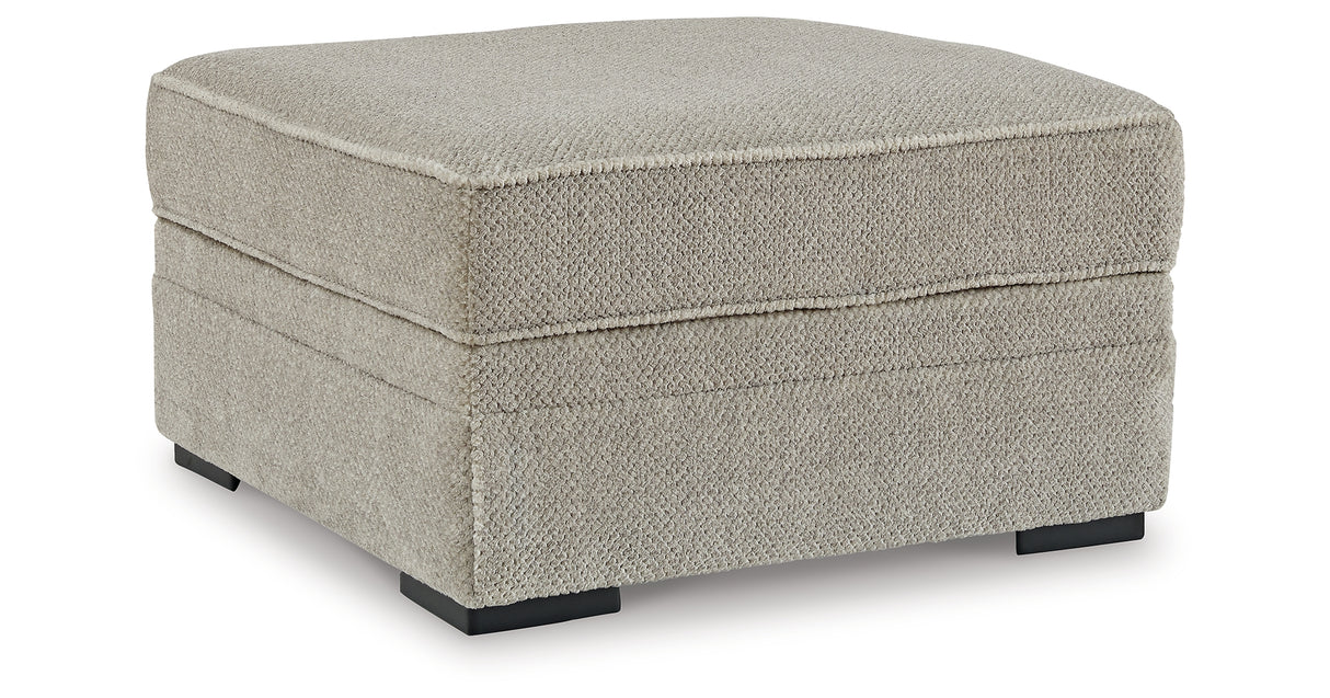 Calnita Sisal Oversized Swivel Chair and Ottoman from Ashley Furniture - Luna Furniture