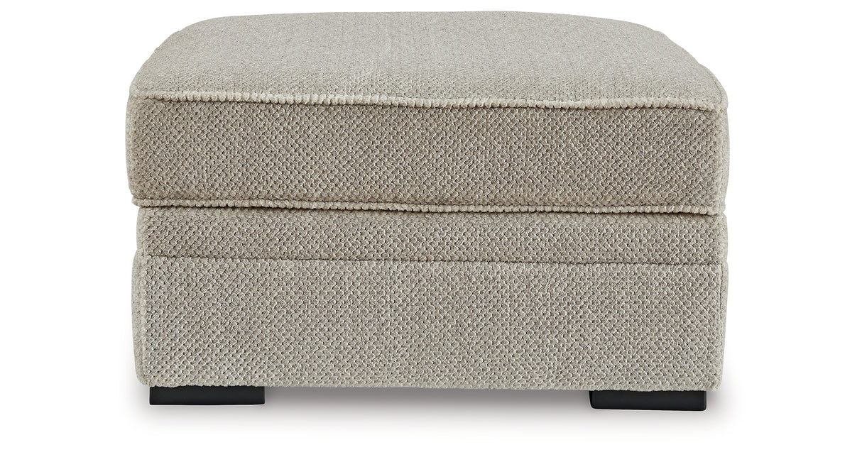 Calnita Sisal Oversized Swivel Chair and Ottoman from Ashley Furniture - Luna Furniture