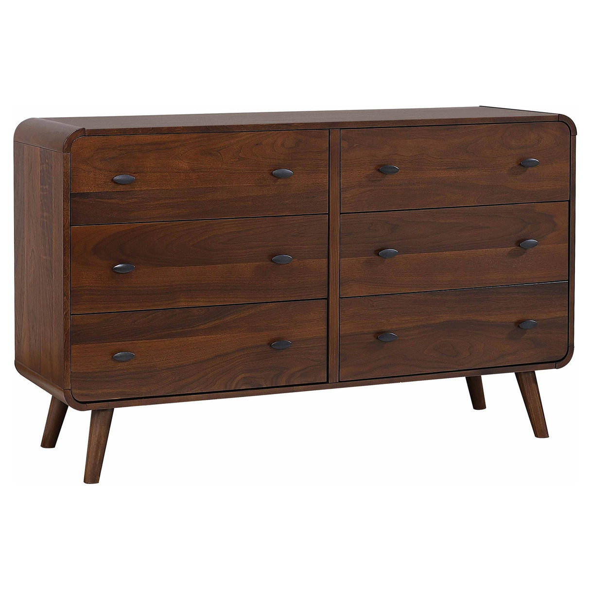 Robyn Dark Walnut Tufted Upholstered 4-Piece California King Bedroom Set from Coaster - Luna Furniture
