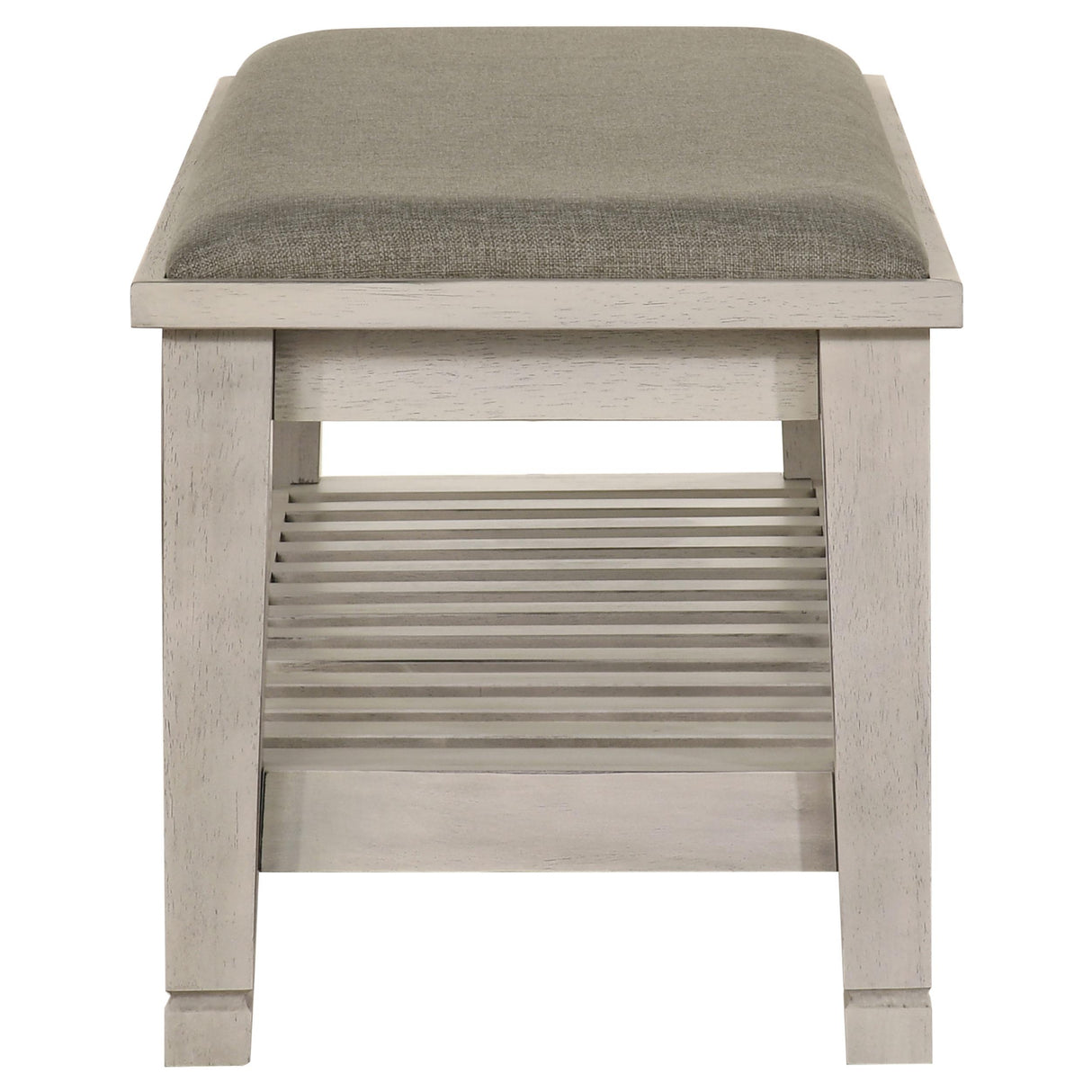 Franco Brown and Antique White Bench from Coaster - Luna Furniture
