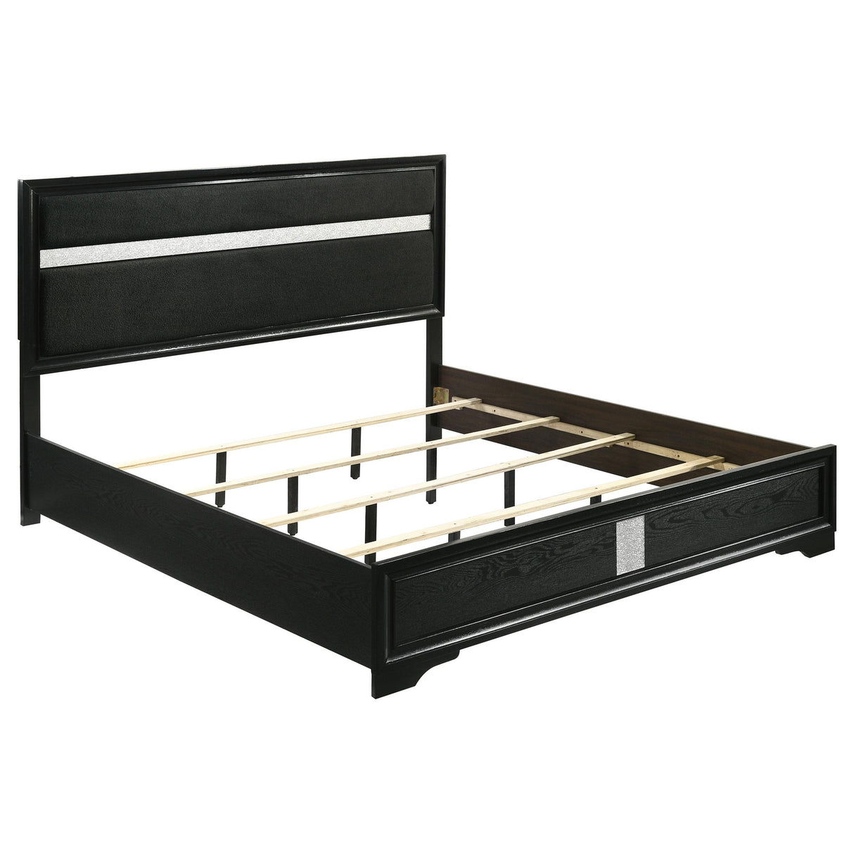 Miranda Black and White 5-piece Eastern King Bedroom Set from Coaster - Luna Furniture