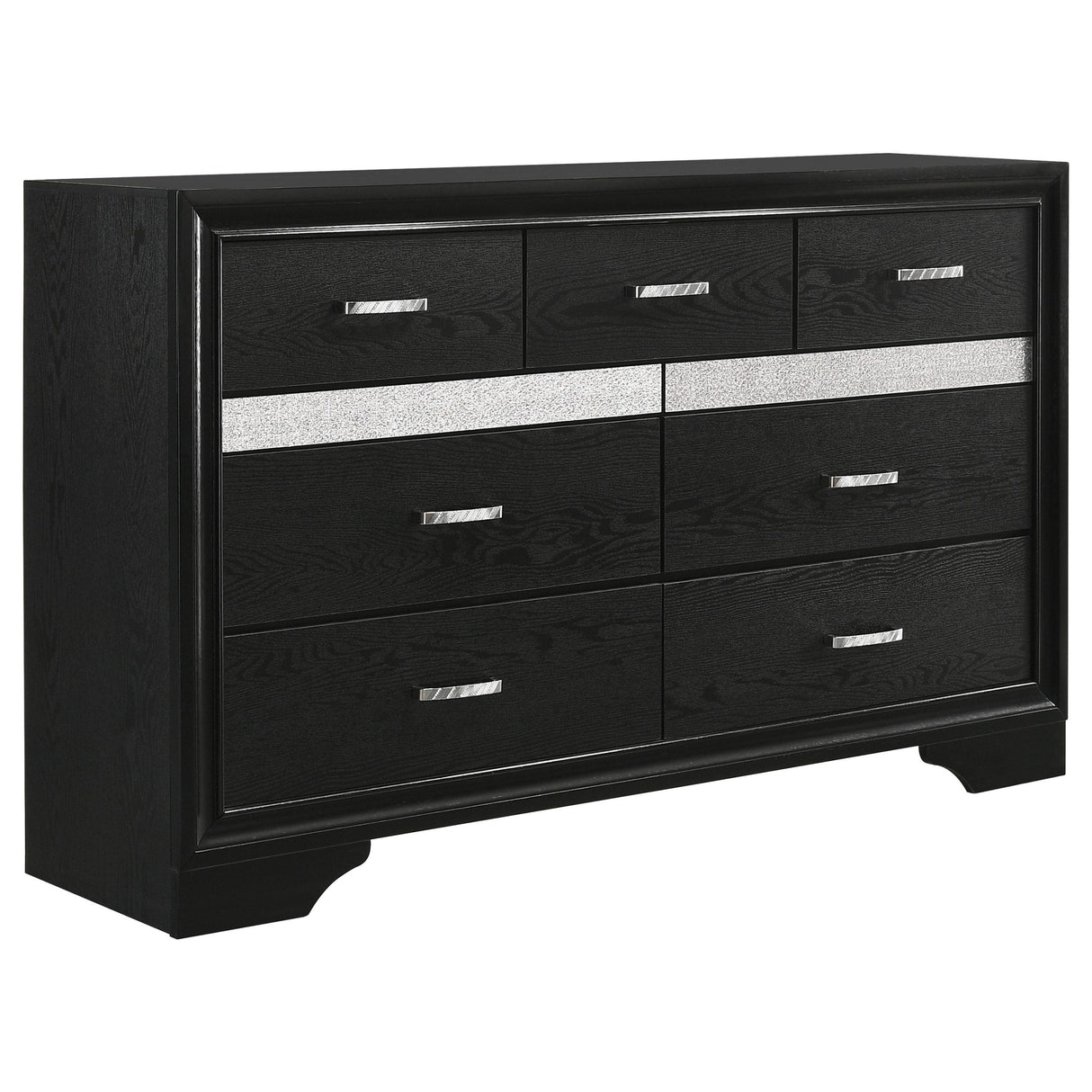 Miranda Black and White 5-piece Eastern King Bedroom Set from Coaster - Luna Furniture
