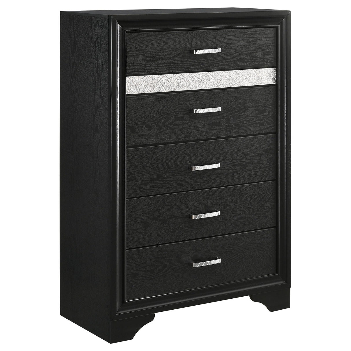 Miranda Black and White 5-piece Eastern King Bedroom Set from Coaster - Luna Furniture