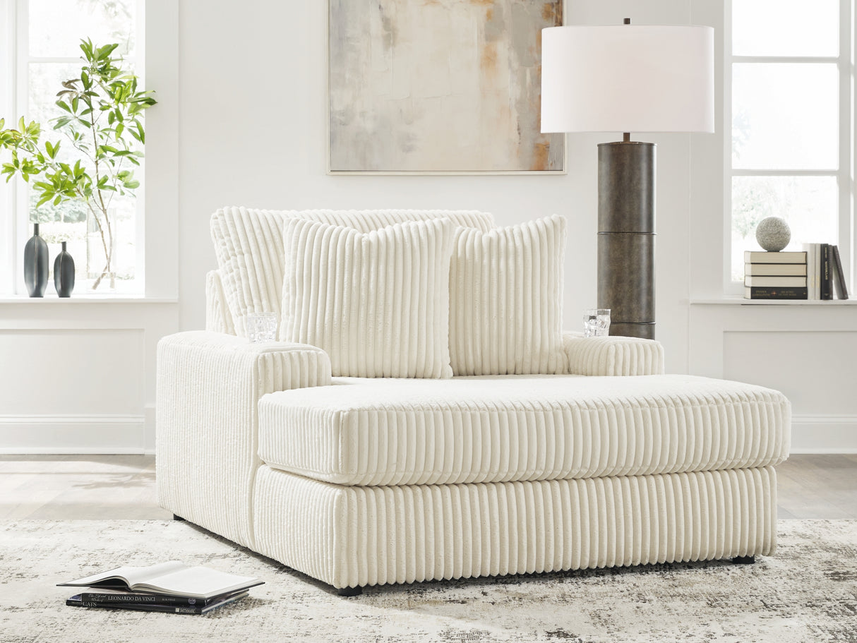 Lindyn Ivory Chaise from Ashley Furniture - Luna Furniture