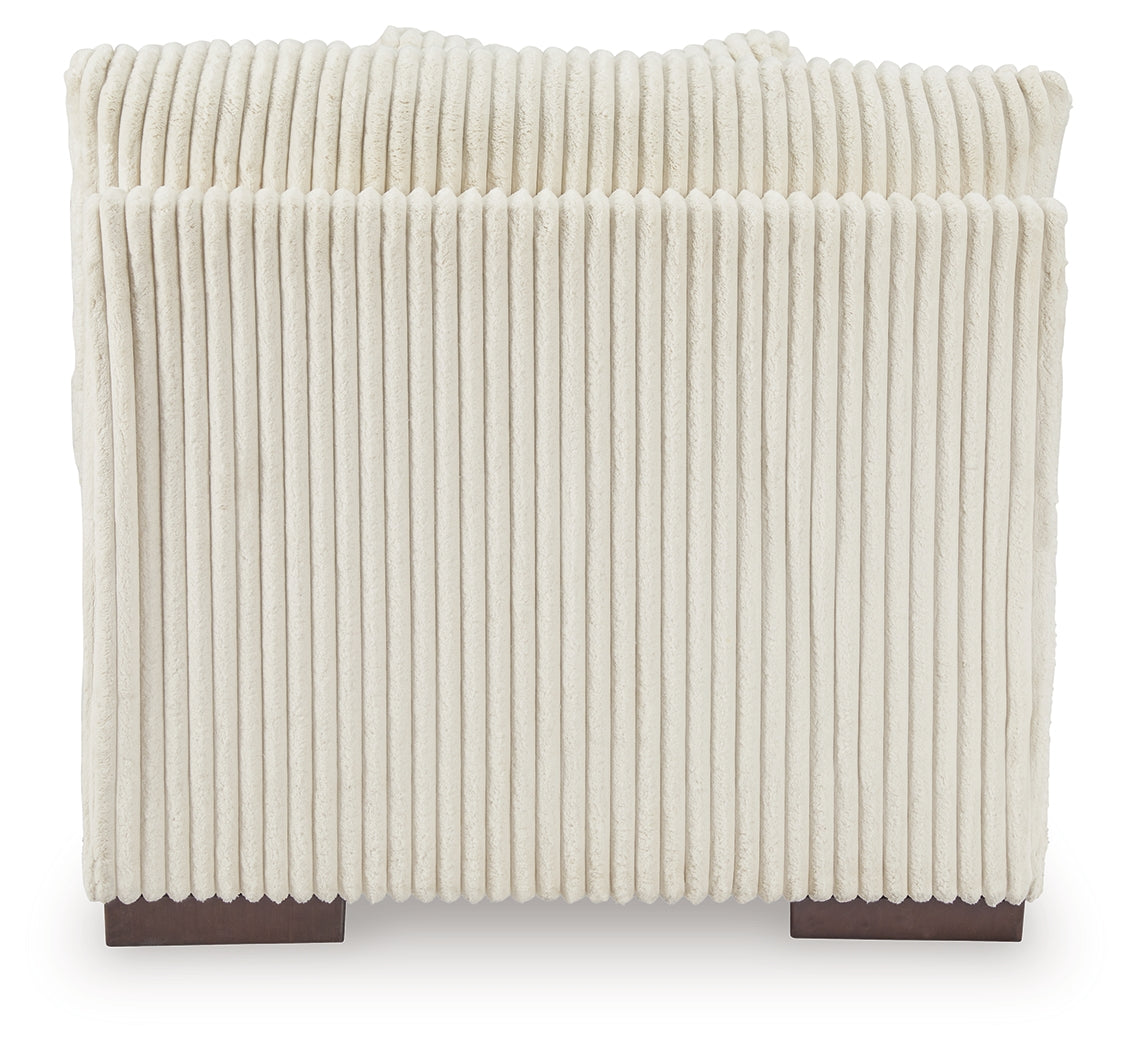 Lindyn Ivory Armless Chair from Ashley Furniture - Luna Furniture