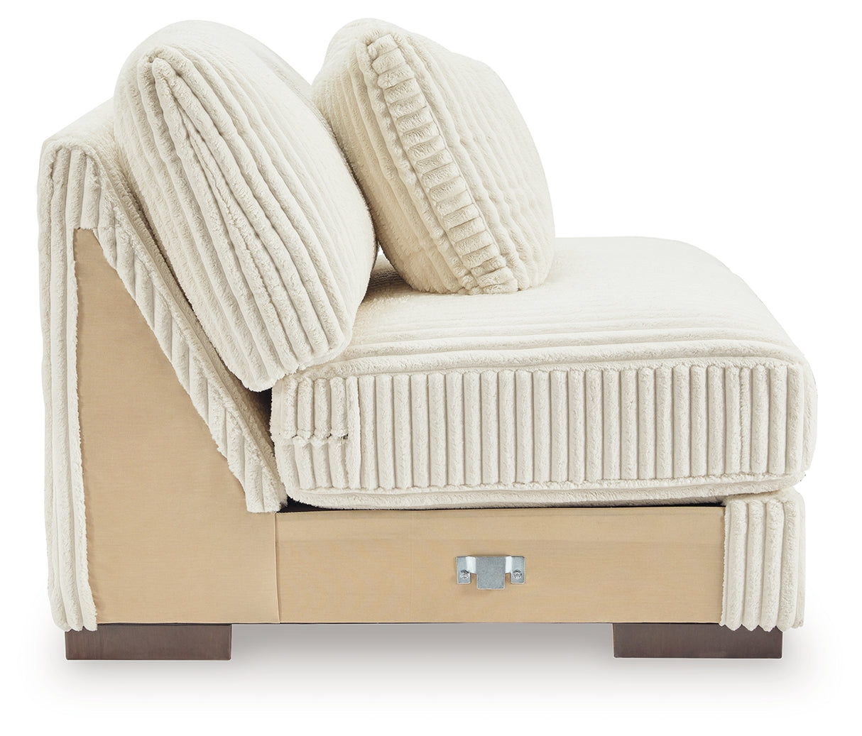 Lindyn Ivory Armless Chair from Ashley Furniture - Luna Furniture