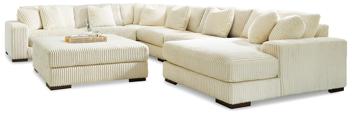 Lindyn Ivory 6-Piece Sectional with Chaise and Ottoman from Ashley - Luna Furniture