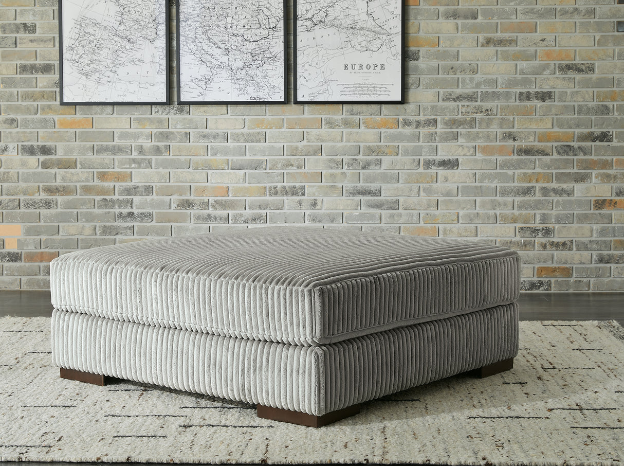 Lindyn Fog 5-Piece Sectional and Ottoman from Ashley Furniture - Luna Furniture