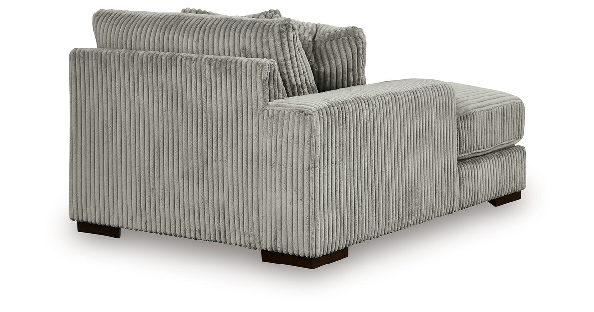 Lindyn Fog 3-Piece Sectional with Ottoman from Ashley Furniture - Luna Furniture