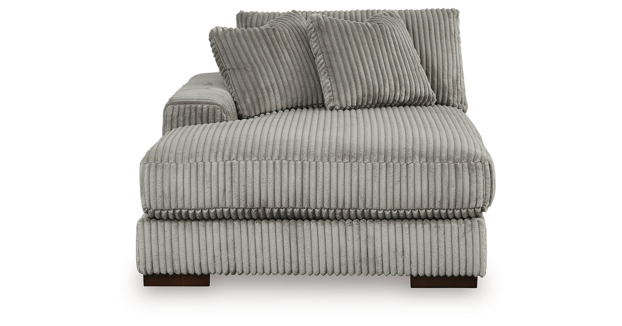 Lindyn Fog 3-Piece Sectional with Double Chaise from Ashley Furniture - Luna Furniture