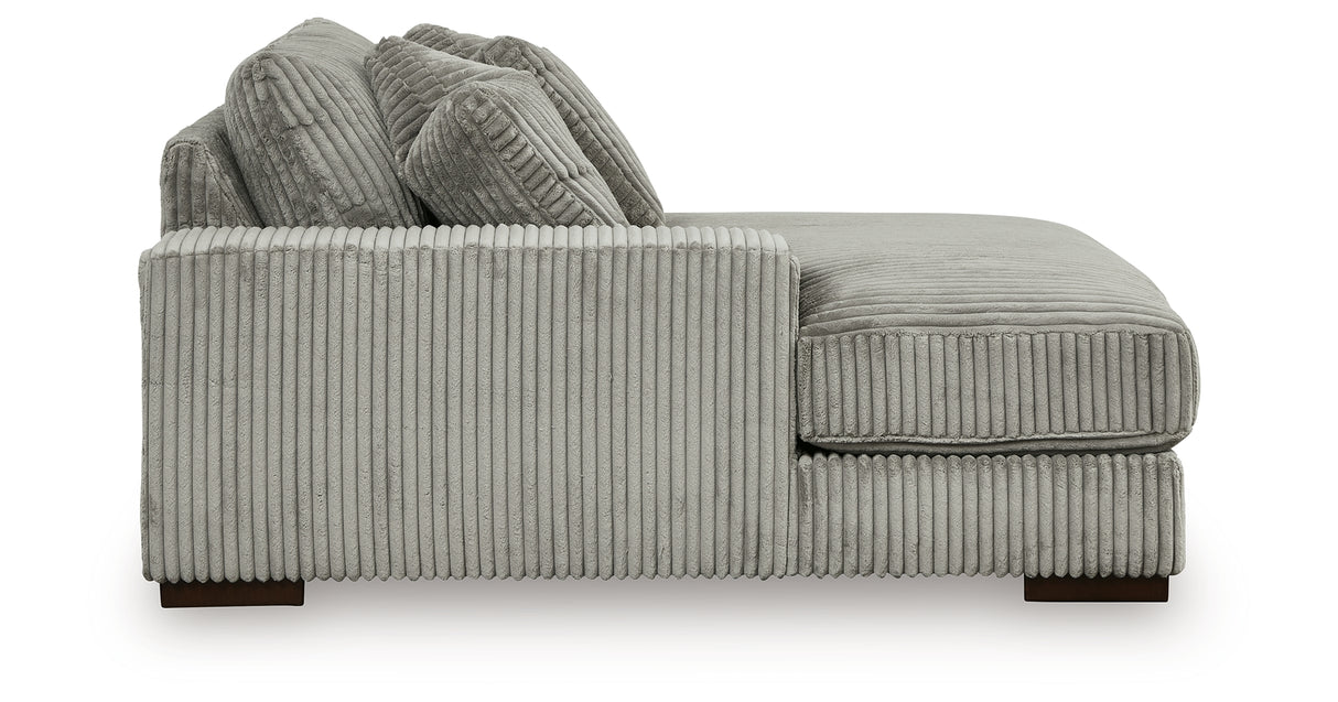 Lindyn Fog 3-Piece Sectional with Double Chaise from Ashley Furniture - Luna Furniture