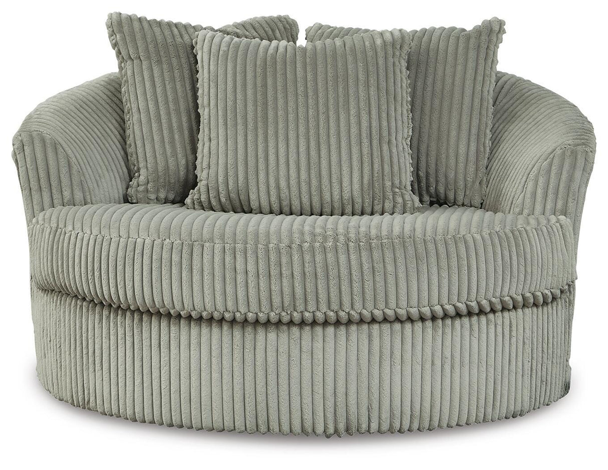 Lindyn Fog 3-Piece Sectional and Chair from Ashley - Luna Furniture