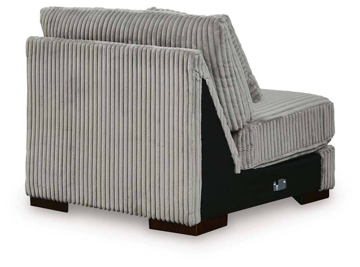 Lindyn Fog 3-Piece Sectional and Chair from Ashley - Luna Furniture
