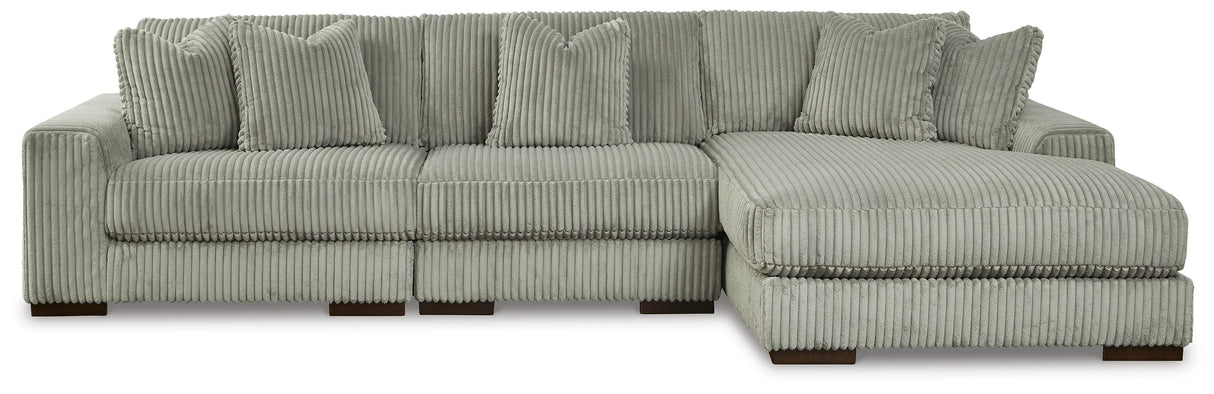 Lindyn Fog 3-Piece Sectional and Chair from Ashley - Luna Furniture