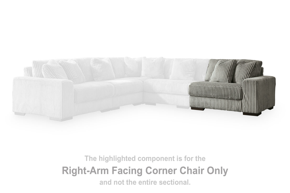 Lindyn Fog Right-Arm Facing Corner Chair from Ashley Furniture - Luna Furniture