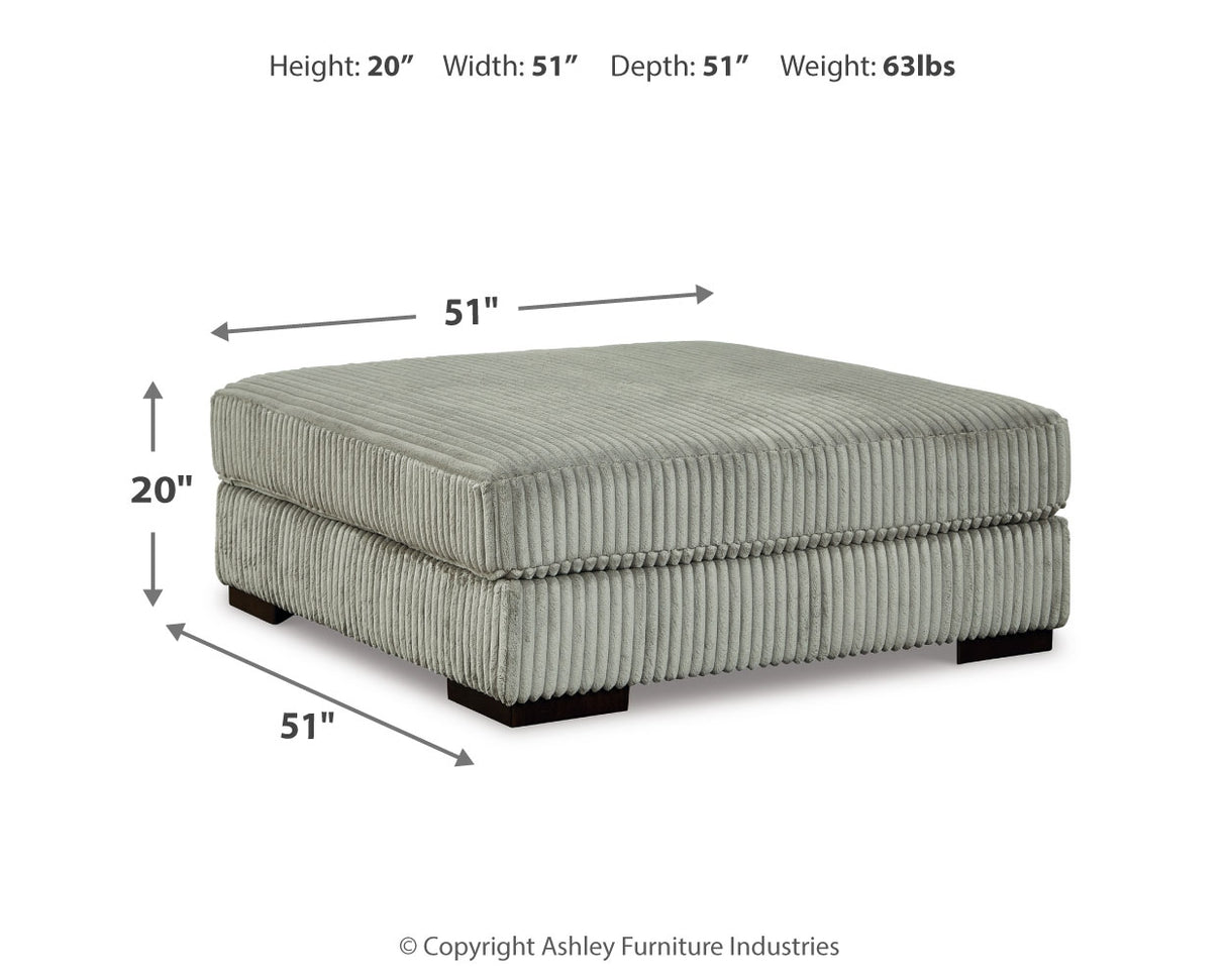 Lindyn Fog 5-Piece Sectional and Ottoman from Ashley Furniture - Luna Furniture