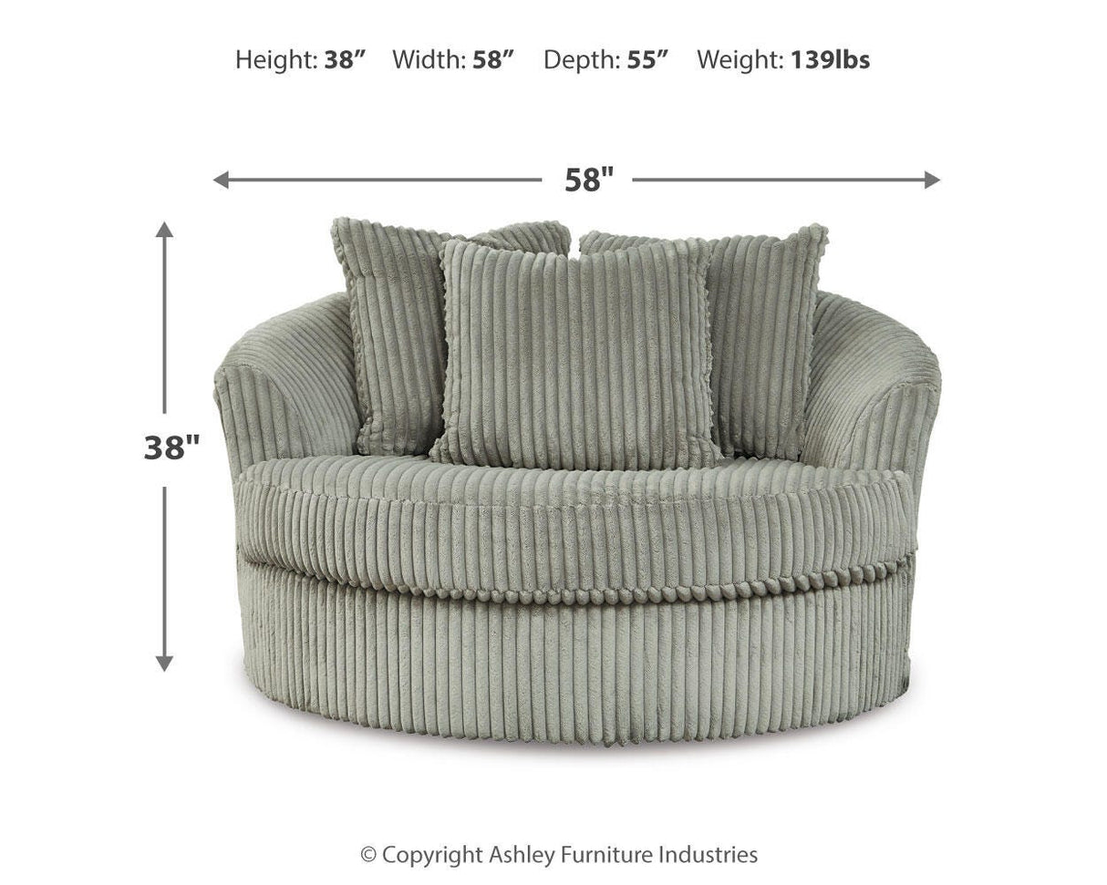 Lindyn Fog 3-Piece Sectional and Chair from Ashley - Luna Furniture