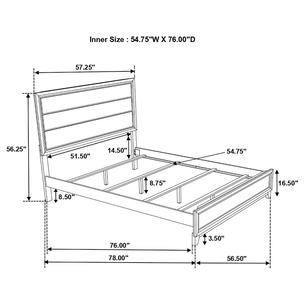 Watson Gray Oak 4-Piece Full Panel Bedroom Set from Coaster - Luna Furniture