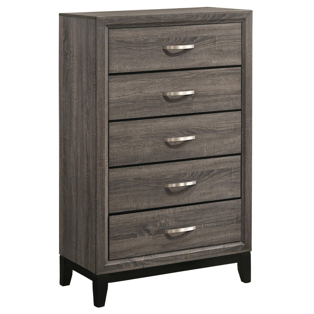 Watson Gray Oak 5-Piece Twin Panel Bedroom Set from Coaster - Luna Furniture