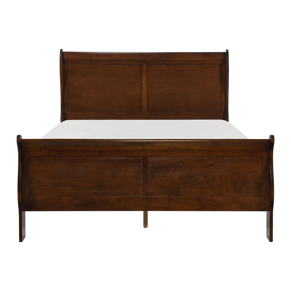 Mayville Brown Cherry California King Sleigh Bed from Homelegance - Luna Furniture