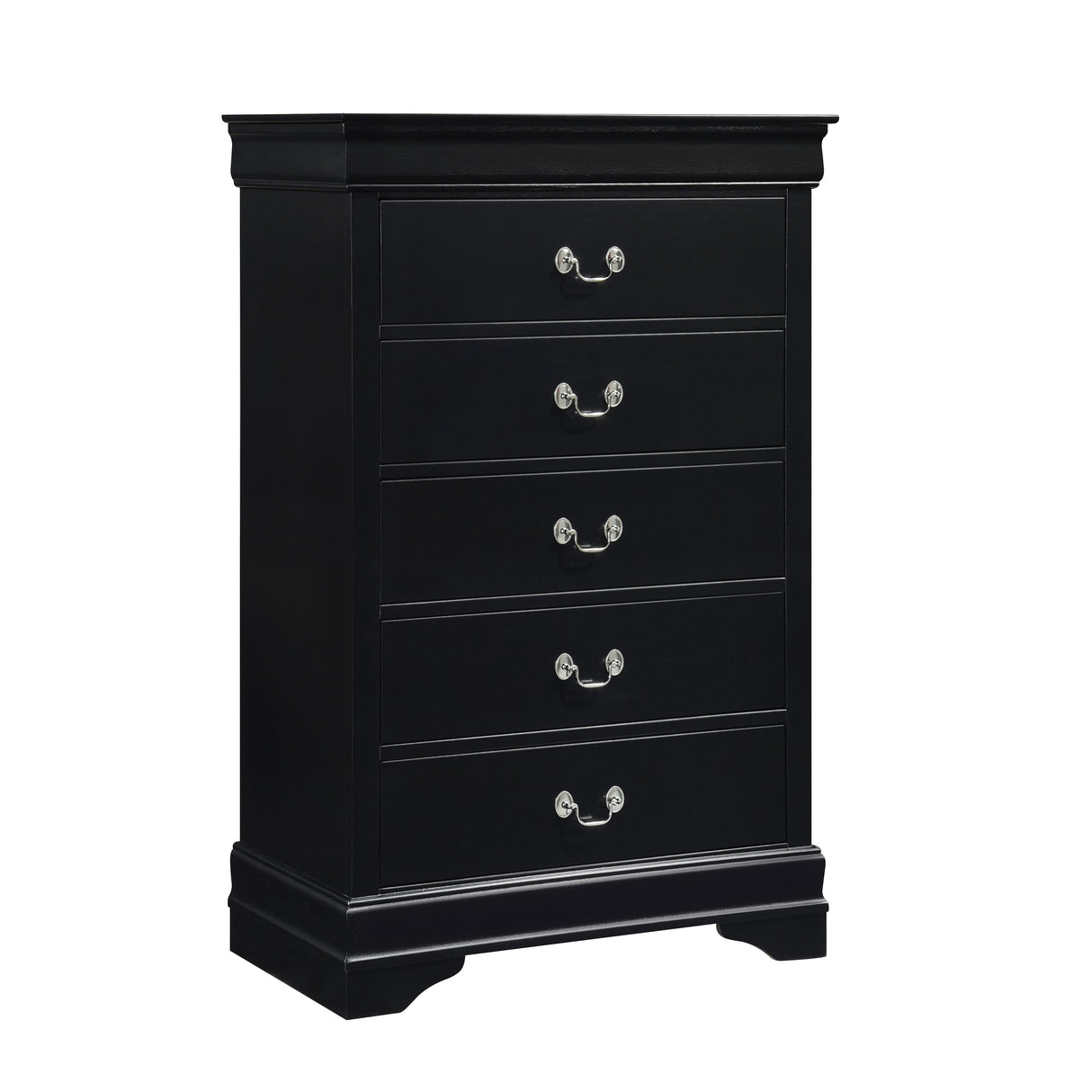 Mayville Black 4-Piece Youth Bedroom Set (Twin Bed, Nightstand, Dresser, Mirror) from Homelegance - Luna Furniture