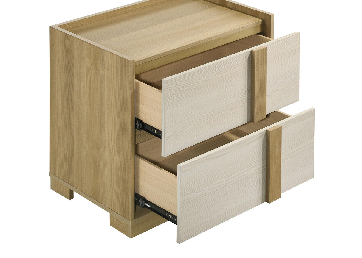Hyland Natural 4-Piece Eastern King Bedroom Set from Coaster - Luna Furniture