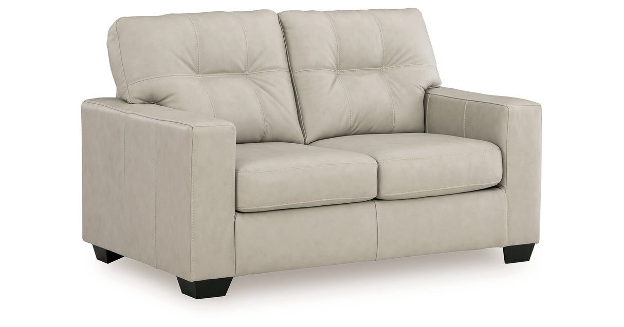 Santorine Bone Loveseat from Ashley - Luna Furniture
